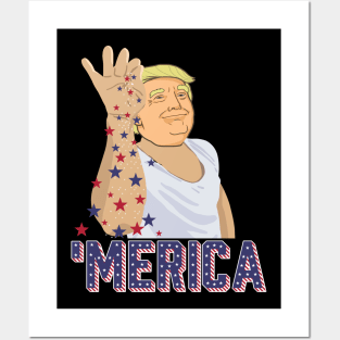 Trump Bae Funny 4th of July Trump Salt Freedom Posters and Art